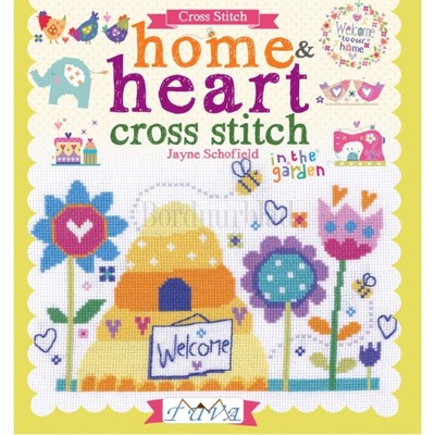 Borduurblad productfoto Borduurboek Home & Heart Cross Stitch in the garden