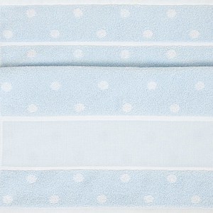 Borduurblad productfoto Rico Design Handdoek - blauw polkadot