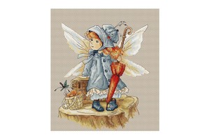 Borduurblad productfoto Borduurpakket Luca-S ‘The Fairy’
