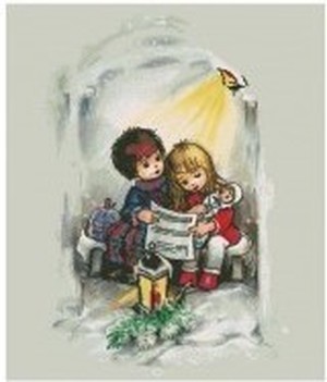 Borduurblad productfoto Patroon XX - Sweet Kids 'Christmas Story'