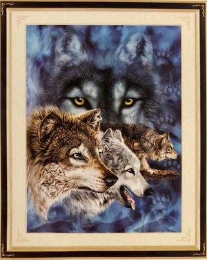 Borduurblad productfoto Patroon XX ‘Wild Nature – The Wolves’