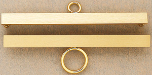 Borduurblad productfoto Goudkleurige hanger 18 cm