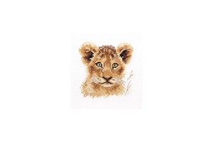 Borduurblad productfoto Borduurpakket Alisa ‘Lion Cub’