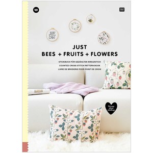 Borduurblad productfoto BOEK RICO DESIGN 'Just bees & fruits & flowers' 181