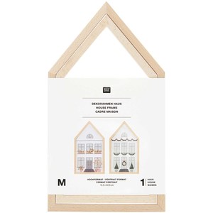 Borduurblad productfoto Rico design frame ‘house’ Medium
