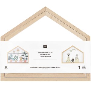 Borduurblad productfoto RICO DESIGN FRAME 'WIDE HOUSE' SMALL