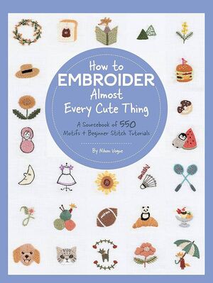 Borduurblad productfoto Boek How to embroider almost every cute thing - Nihon Vogue