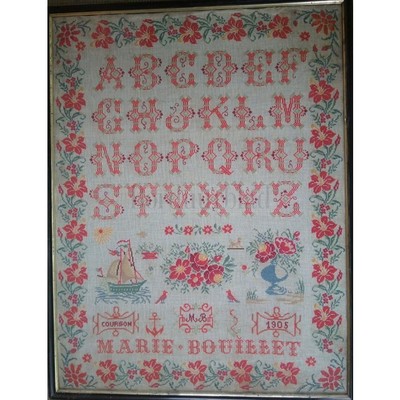 Borduurblad productfoto Reflets de Soie patroon Marie Bouillet 1905