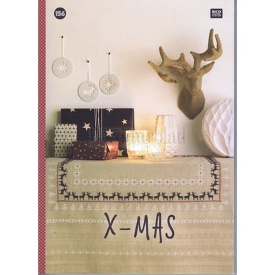 Borduurblad productfoto Boek Rico Design X-mas  -NR.156