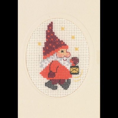 Borduurblad productfoto Kerstborduurkaart Elf & Light