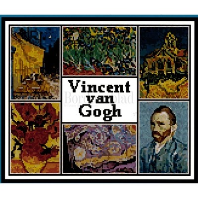 Borduurblad productfoto Patroon Van Gogh Sampler 2