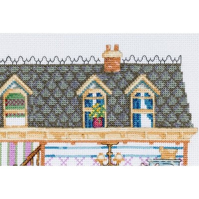 Borduurblad productfoto Patroon Edwardiaans poppenhuis (Deel 4 - 3e etage) 2