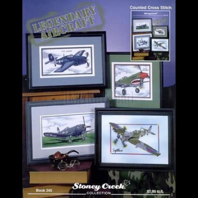 Borduurblad productfoto Borduurboekje Legendary Aircraft