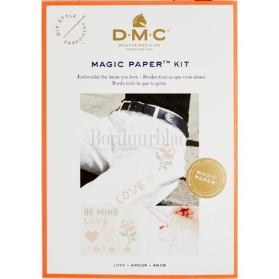 Borduurblad productfoto Magic Paper Kit- Kruissteek Love