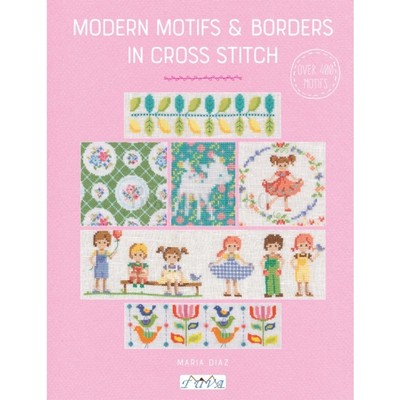 Borduurblad productfoto Borduurboek  Modern motifs &  borders in cross stitch 2