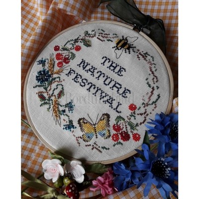 Borduurblad productfoto Patroon In volle bloei - Zomer