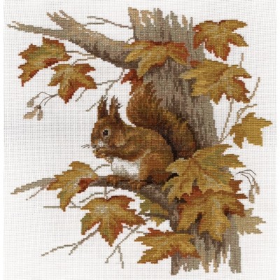 Borduurblad productfoto Borduurpakket Panna Squirrel 2