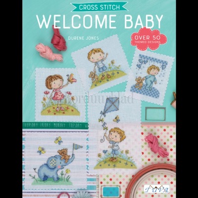 Borduurblad productfoto Borduurboek Welcome Baby