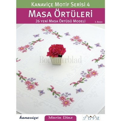 Borduurblad productfoto Borduurboek Masa Örtüleri