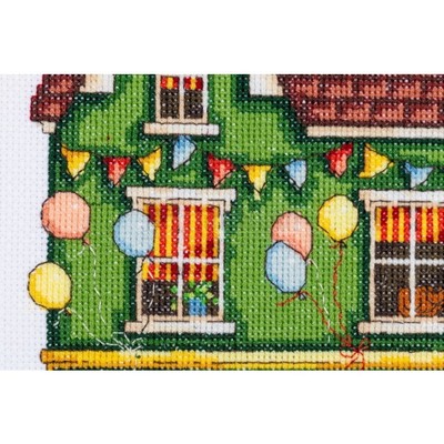 Borduurblad productfoto Patroon De Winkelstraat Toy Town (Deel 3) 2