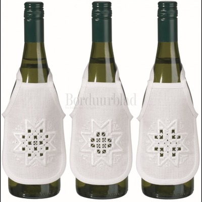 Borduurblad productfoto Hardanger WijnFlesjasjes - Star White (Ster Wit) 2