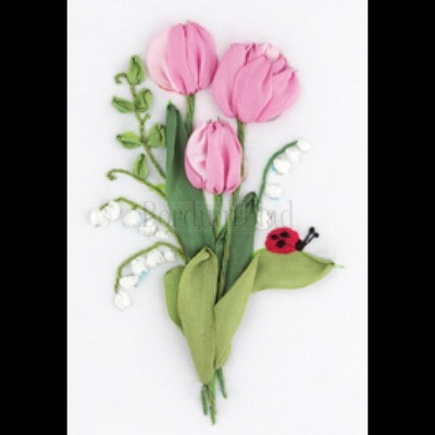 Borduurblad productfoto Lintborduurpakket The Gentleness of Spring (JK-2135)