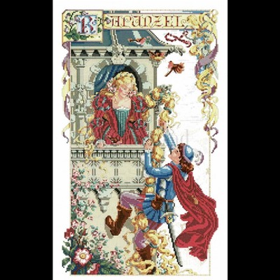 Borduurblad productfoto Rapunzel - patroon 2