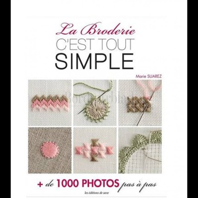Borduurblad productfoto Borduurboek La Broderie c'est tout simple (Borduren is heel eenvoudig)
