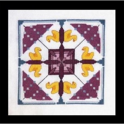 Borduurblad productfoto Monthly Squares April- patroon