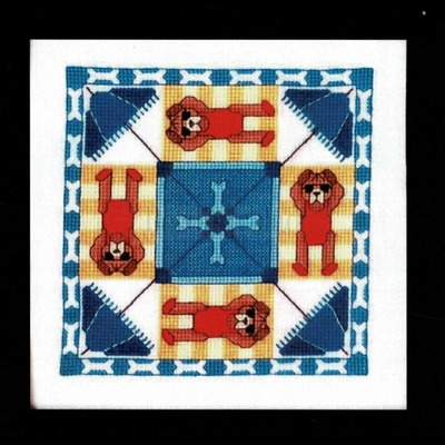 Borduurblad productfoto Monthly Squares August- patroon