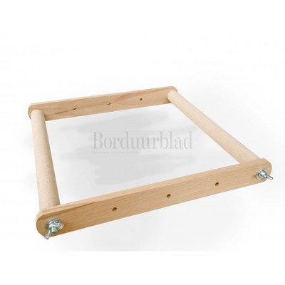 Borduurblad productfoto Houten borduurraam 30 x 30 cm