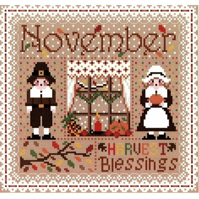 Borduurblad productfoto Mini Samplers november - patroon
