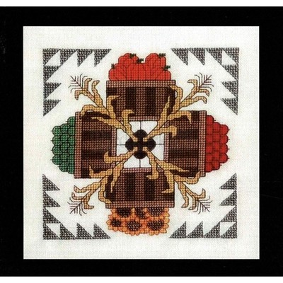 Borduurblad productfoto Monthly Squares november - patroon