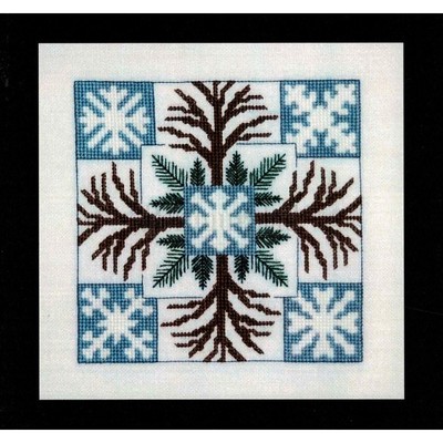 Borduurblad productfoto Monthly Squares december - patroon 2