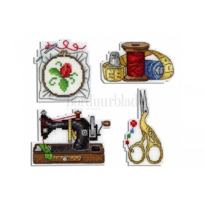 Borduurblad productfoto Borduurpakket MP STUDIA Magneetset ‘Needleworker’