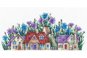 Borduurblad productfoto Borduurpakket Andriana 'Country of Cornflowers'