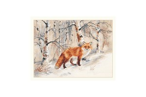 Borduurblad productfoto Borduurpakket Alisa ‘Fox’