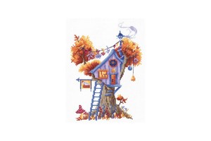 Borduurblad productfoto Borduurpakket Andriana ‘Tree Houses’