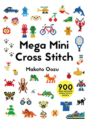 Borduurblad productfoto Boek 'Mega Mini Cross Stitch' - Makoto Oozu