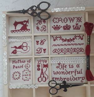 Borduurblad productfoto Patroon We love letterbakmotieven deel 2