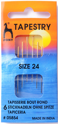 Borduurblad productfoto Pony borduurnaald no.24 zonder punt