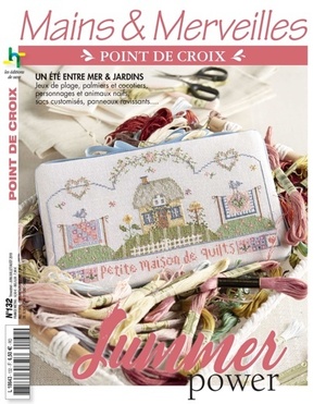 Borduurblad productfoto Tijdschrift Mains & Merveilles Summer Power nr. 132