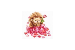 Borduurblad productfoto Borduurpakket Alisa ‘In love’