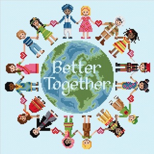 Borduurblad productfoto XX-garenset 'Better Together'