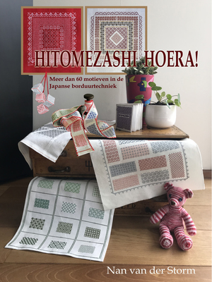Borduurblad productfoto Boek Hitomezashi Hoera! - Nan van der Storm