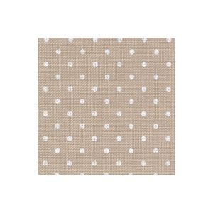 Borduurblad productfoto 32 count evenweave Murano Petit Point lichtbruin/wit