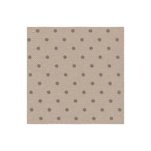 Borduurblad productfoto 32 count evenweave Murano Petit Point lichtbruin met bruine stip