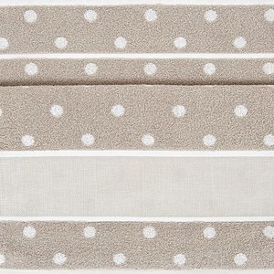 Borduurblad productfoto Rico Design Handdoek - beige polkadot
