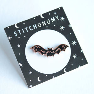 Borduurblad productfoto Needleminder Bat Stitch Crazy - roségoud 2