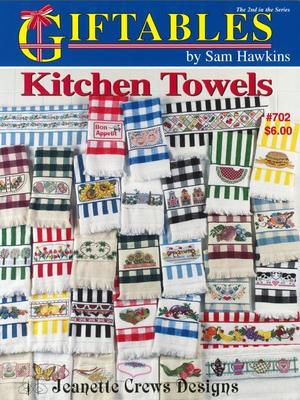 Borduurblad productfoto Patroonboekje Jeanette Crews Designs ‘Kitchen Towels’
